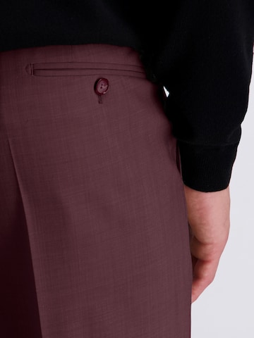 PIERRE CARDIN Regular Trousers with creases 'Ryan' in Red