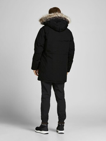 JACK & JONES Winterparka in Zwart