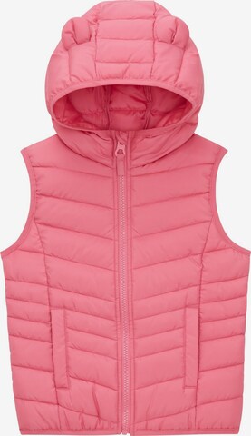 TOM TAILOR Vest in Pink: front