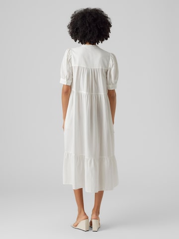 VERO MODA Košeľové šaty 'Milan' - biela
