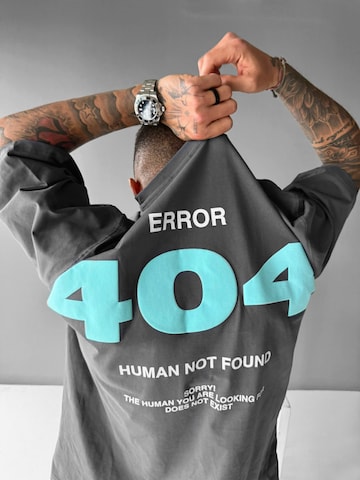 Kleidermafia Shirt 'Oversize 404 T-shirt - Anthracite'‌‌‌‌‌‌‌ in Grau