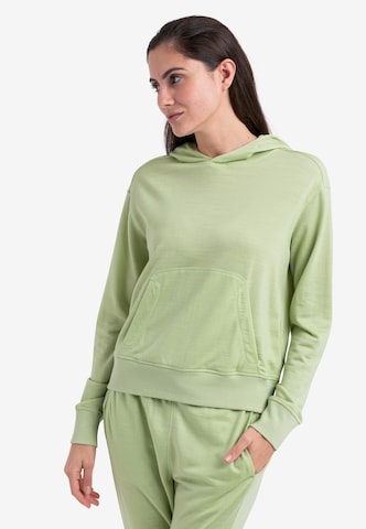ICEBREAKER Sweatshirt 'Crush II' i grön: framsida
