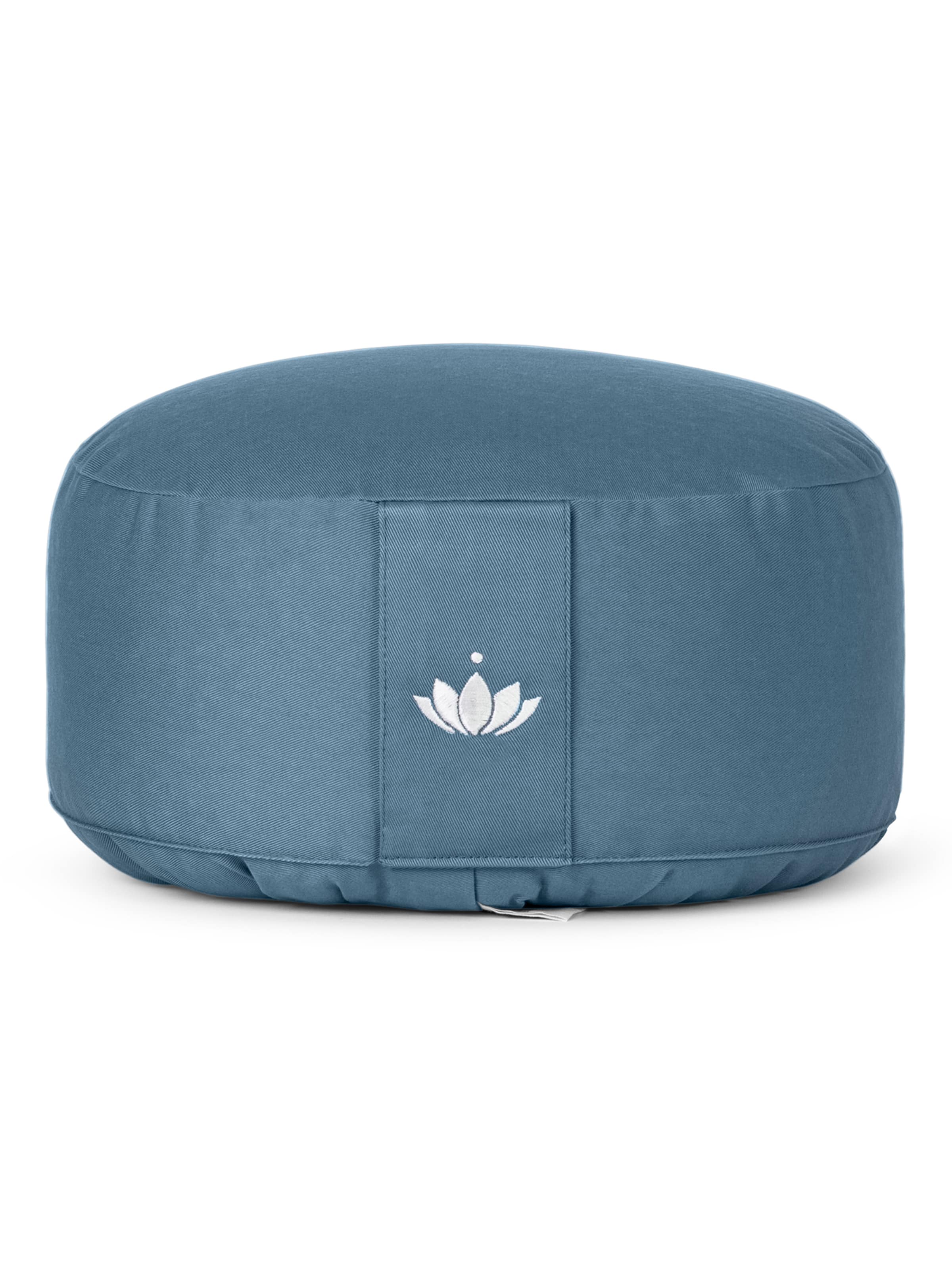 LOTUSCRAFTS Fitness Equipment 'Meditationskissen Lotus' in Blue: front