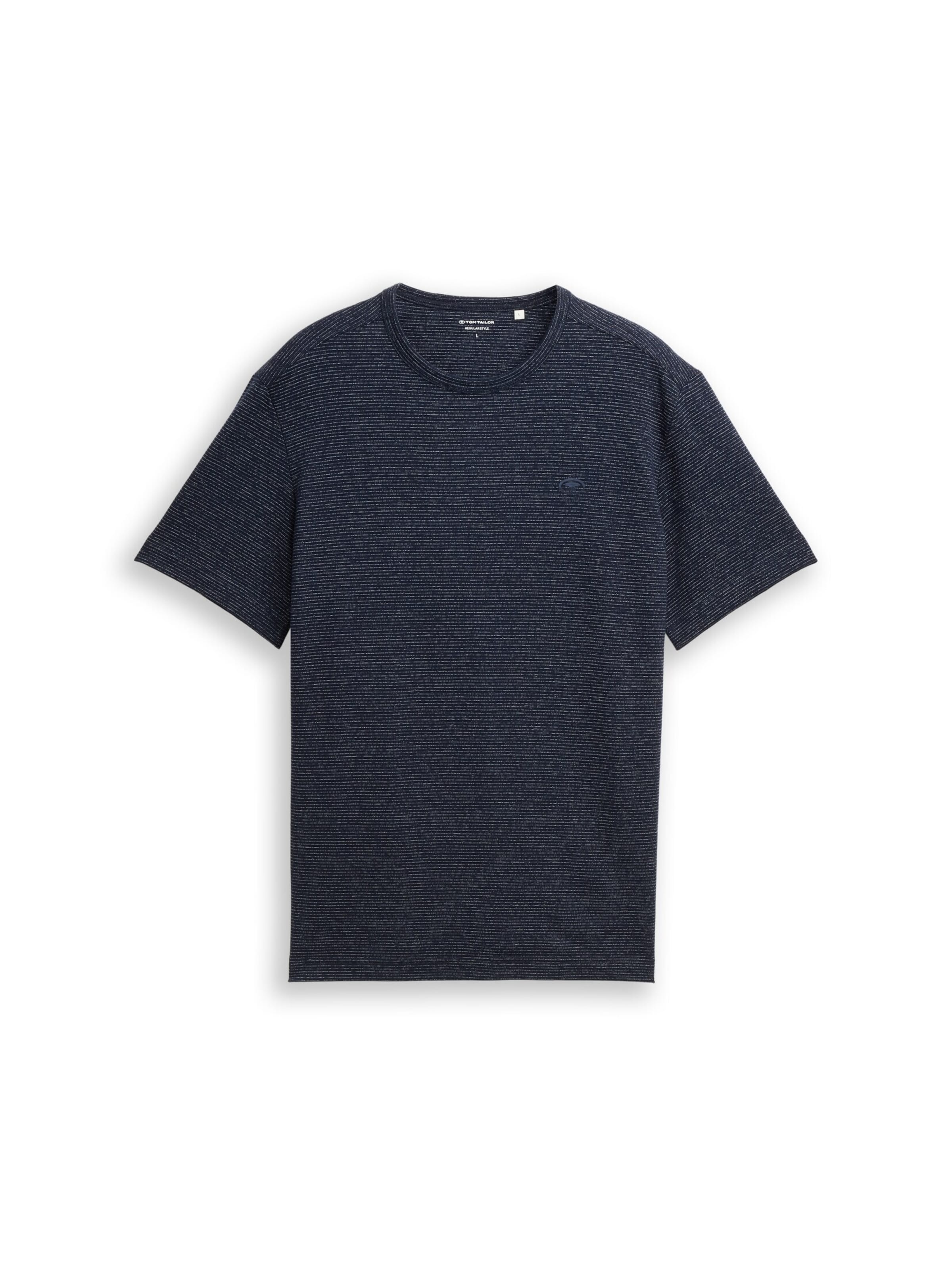 TOM TAILOR Shirt in de kleur Navy / Wit, Productweergave