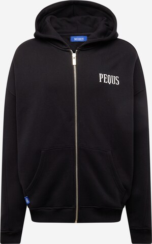 Pequs - Sudadera en negro: frente