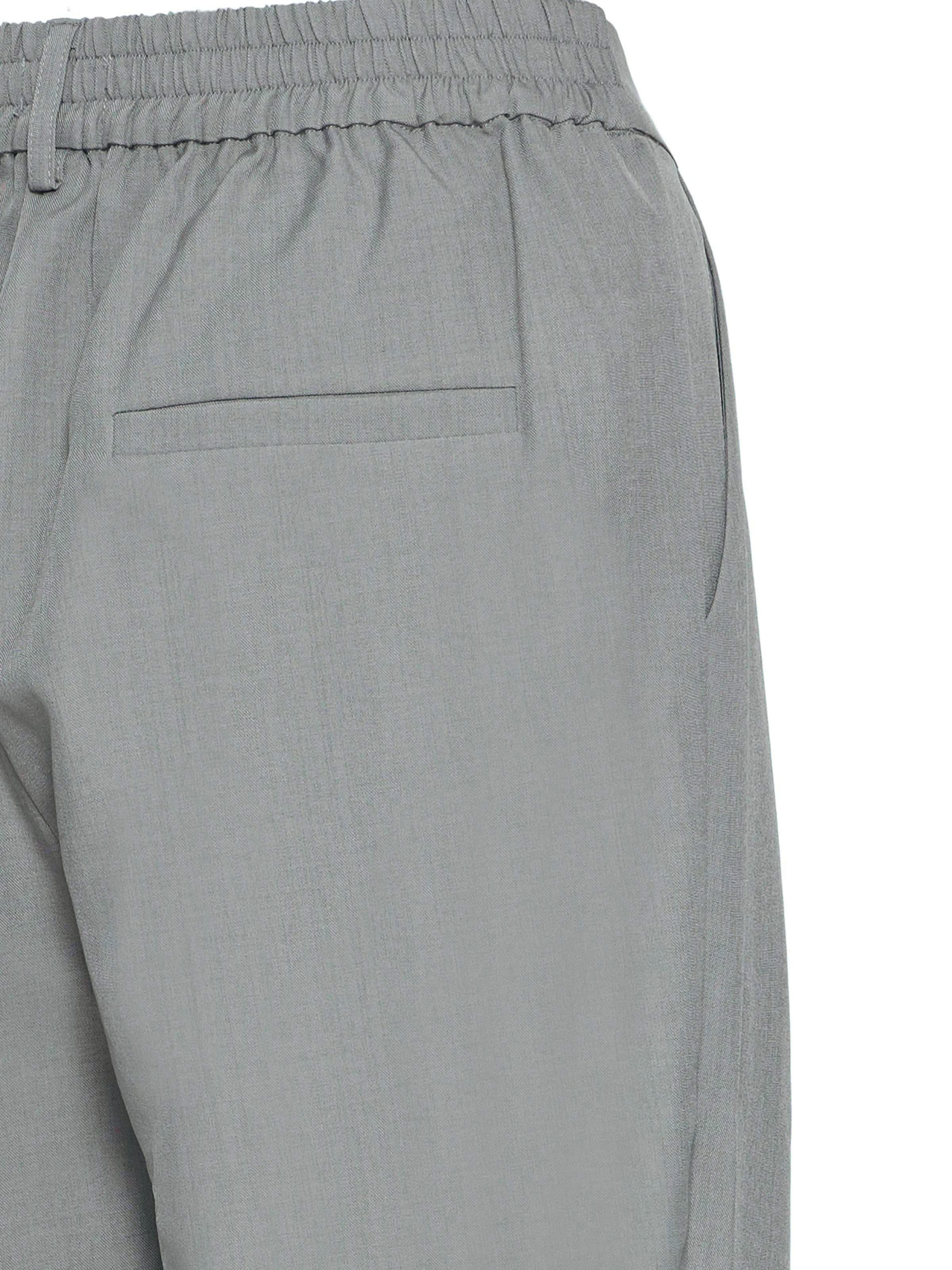 ICHI Широкий Плиссированные брюки 'IHFava' в Серый