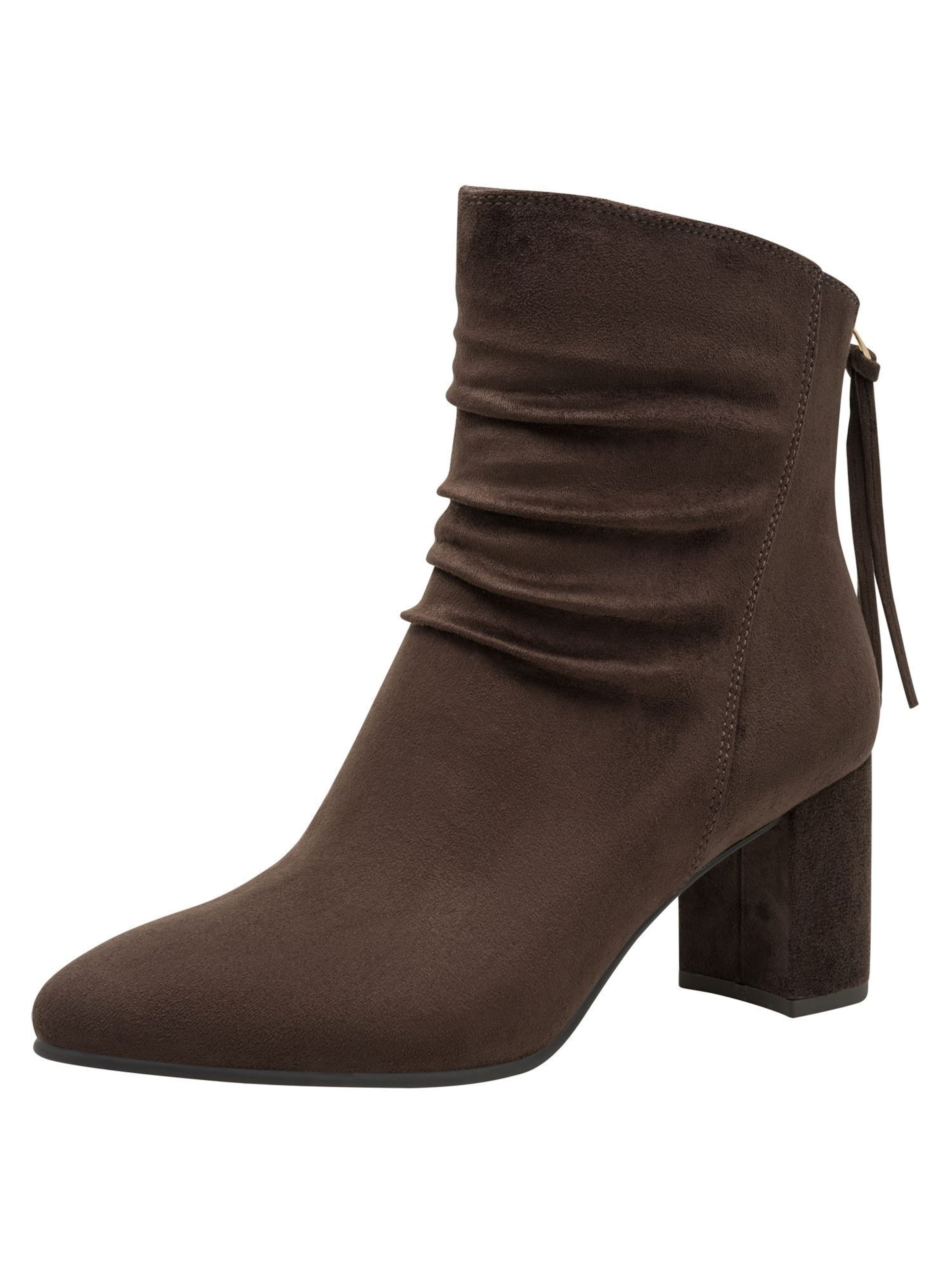 MARCO TOZZI Ankle Boots in Brown: front