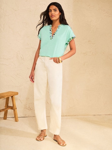 T-shirt love & roses en bleu