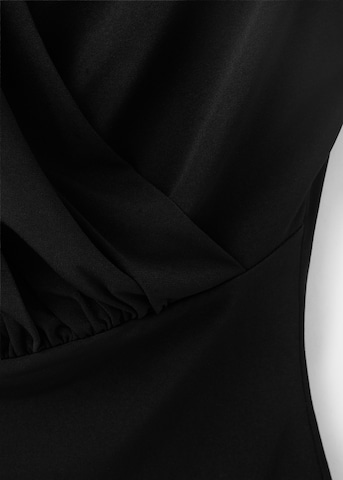 MANGO Top 'CARMEN' | črna barva