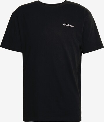 COLUMBIA Funkcionalna majica 'North Cascades™' | črna barva: sprednja stran