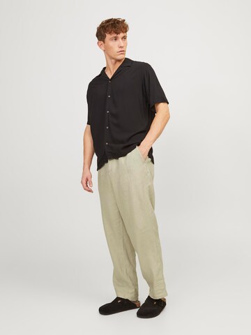 JACK & JONES - Loosefit Calças chino 'Karl Lawrence' em castanho