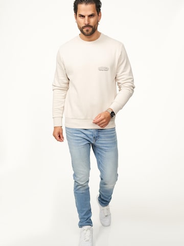 JACK JONES Sweatshirt 'JJINFINITY'‌‌‌‌ in Beige