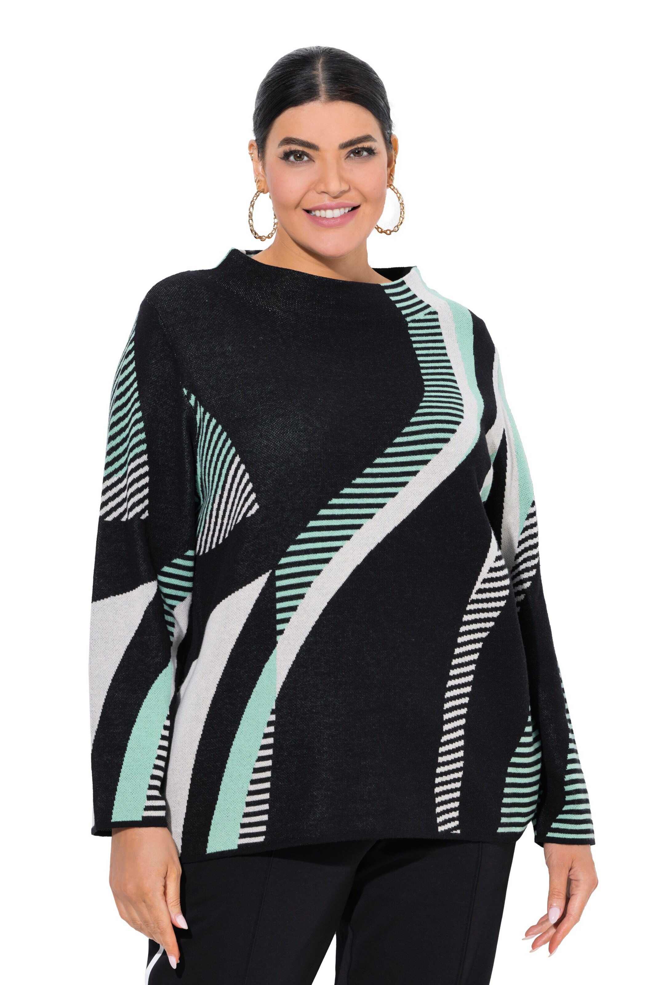 Ulla Popken Sweater in Black: front