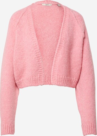 ESPRIT Gebreid vest in Roze: voorkant