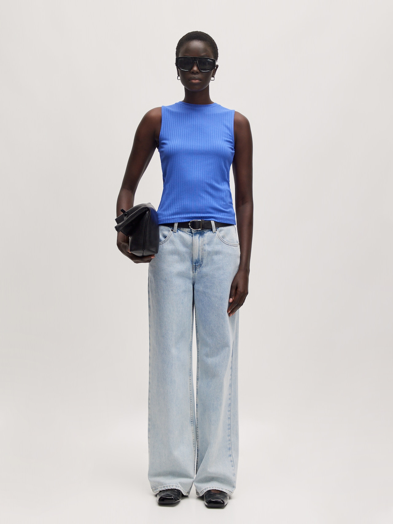 EDITED Top 'Naela' Blauw