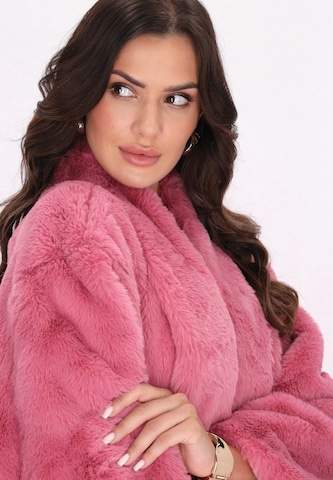 faina Wintermantel in Roze