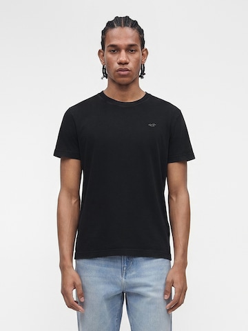 HOLLISTER Футболка в Черный: спереди