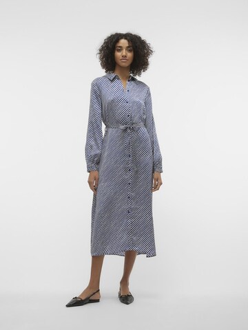 VERO MODA Shirt Dress in Blue: front