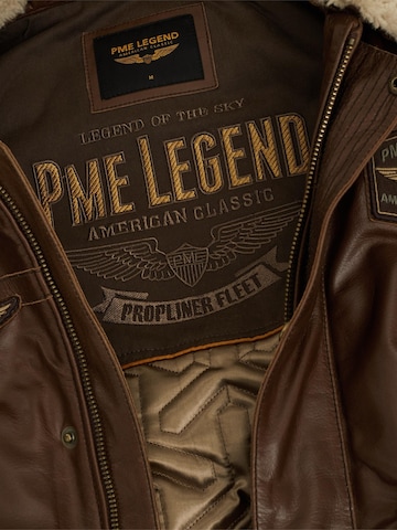 Giacca di mezza stagione 'Hudson leather jacket' di PME Legend in marrone