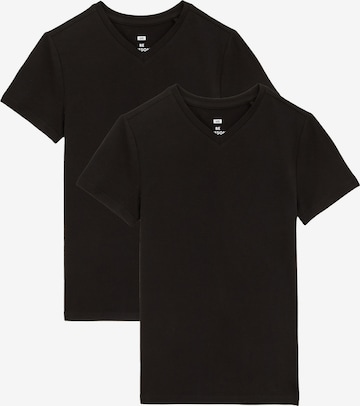 Tricou de la WE Fashion pe negru: față