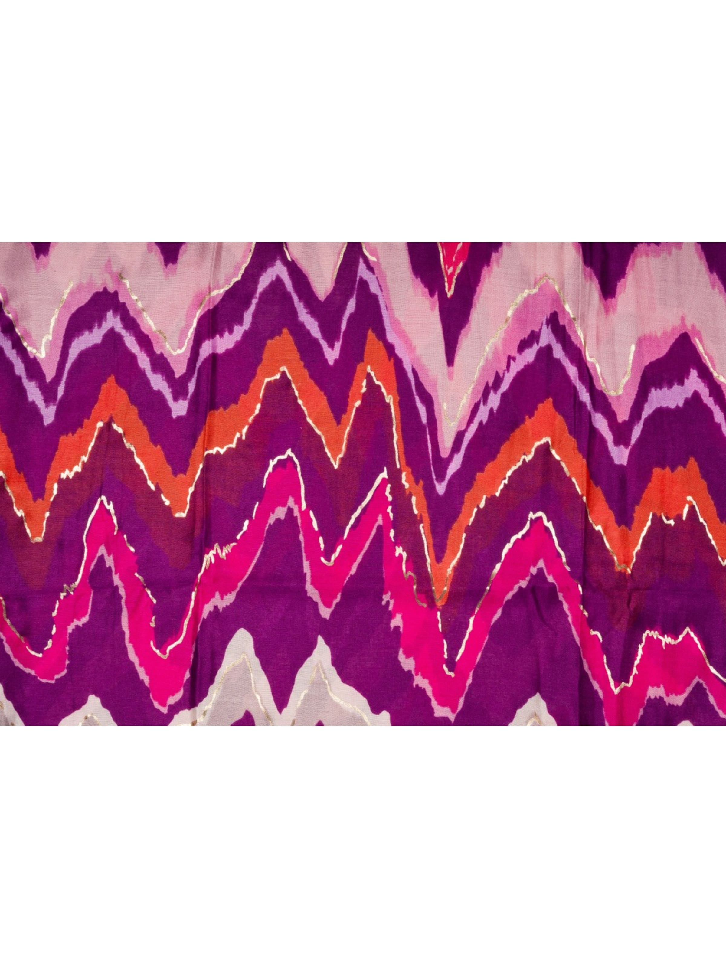 styleBREAKER Schal 'Leichter Schal mit Zick-Zack Muster'‌ in Pink