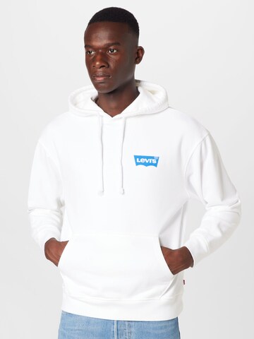 LEVI'S ® Regular Fit Sweatshirt 'Relaxed Graphic Hoodie' in Weiß: Vorderseite