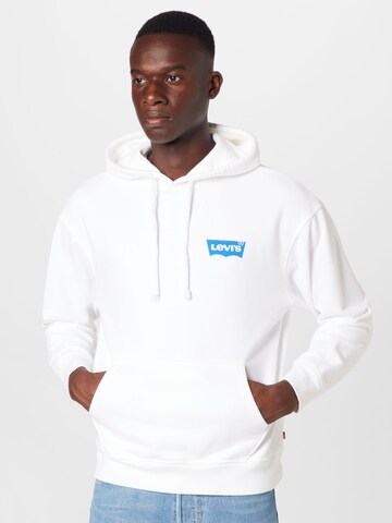 LEVI'S ® Regular fit Sweatshirt 'Relaxed Graphic Hoodie' in White: front