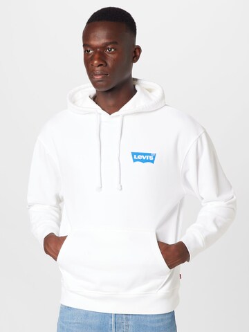 LEVI'S ® Regular fit Sweatshirt 'Relaxed Graphic Hoodie' in Wit: voorkant