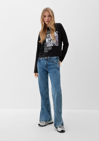 QS Wide leg Jeans 'Catie' in Blauw