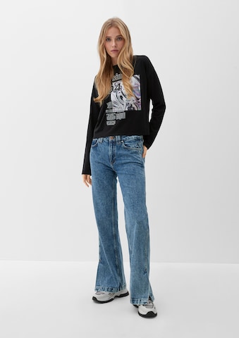 QS Wide leg Jeans 'Catie' in Blauw