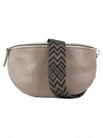 lePelou Gürteltasche 'THEA large'‌‌‌‌‌‌‌‌ in Grau: Vorderseite