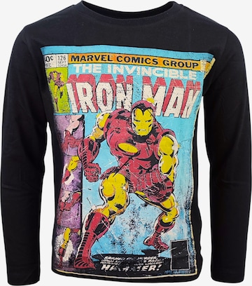 Marvel Avengers Shirt 'Iron Man' in Schwarz: Vorderseite