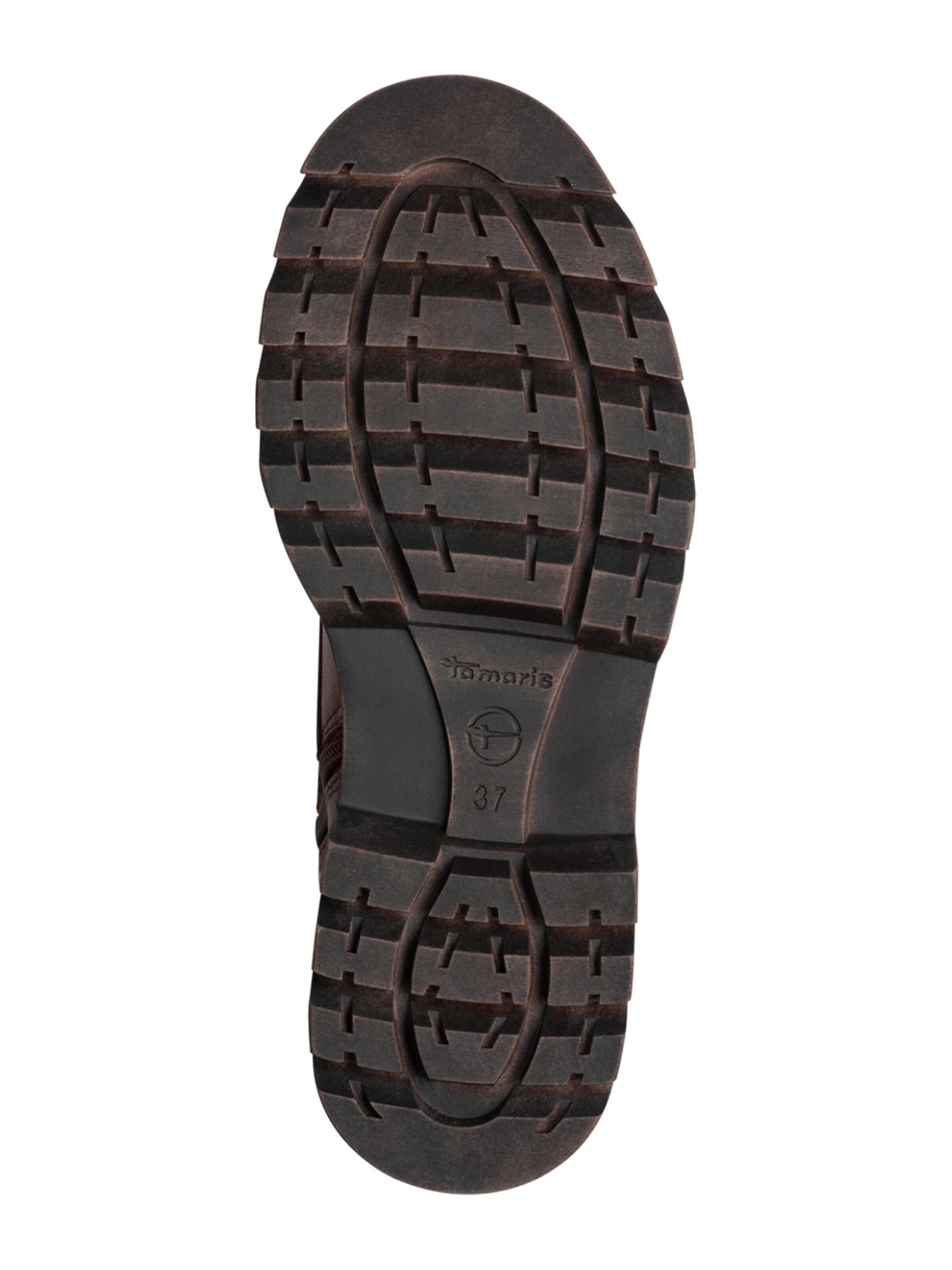 Tamaris Lace-Up Ankle Boots in Brown