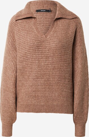 VERO MODA Sweater 'FILENE' in Brown: front