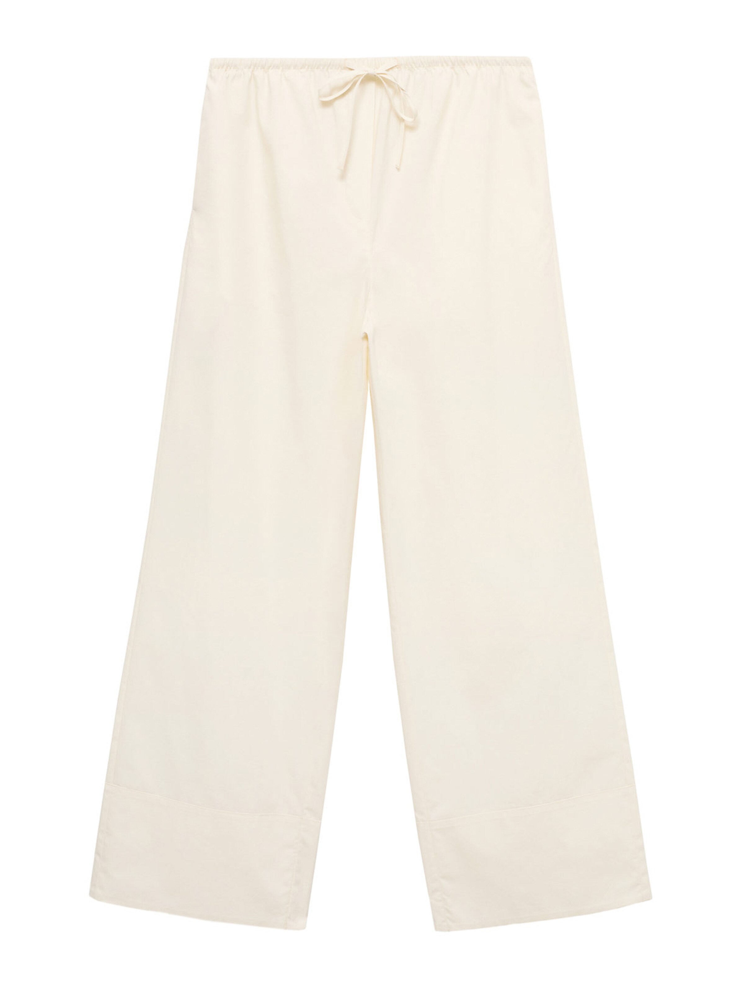 Effilé Pantalon 'Rufy' MANGO en beige : devant