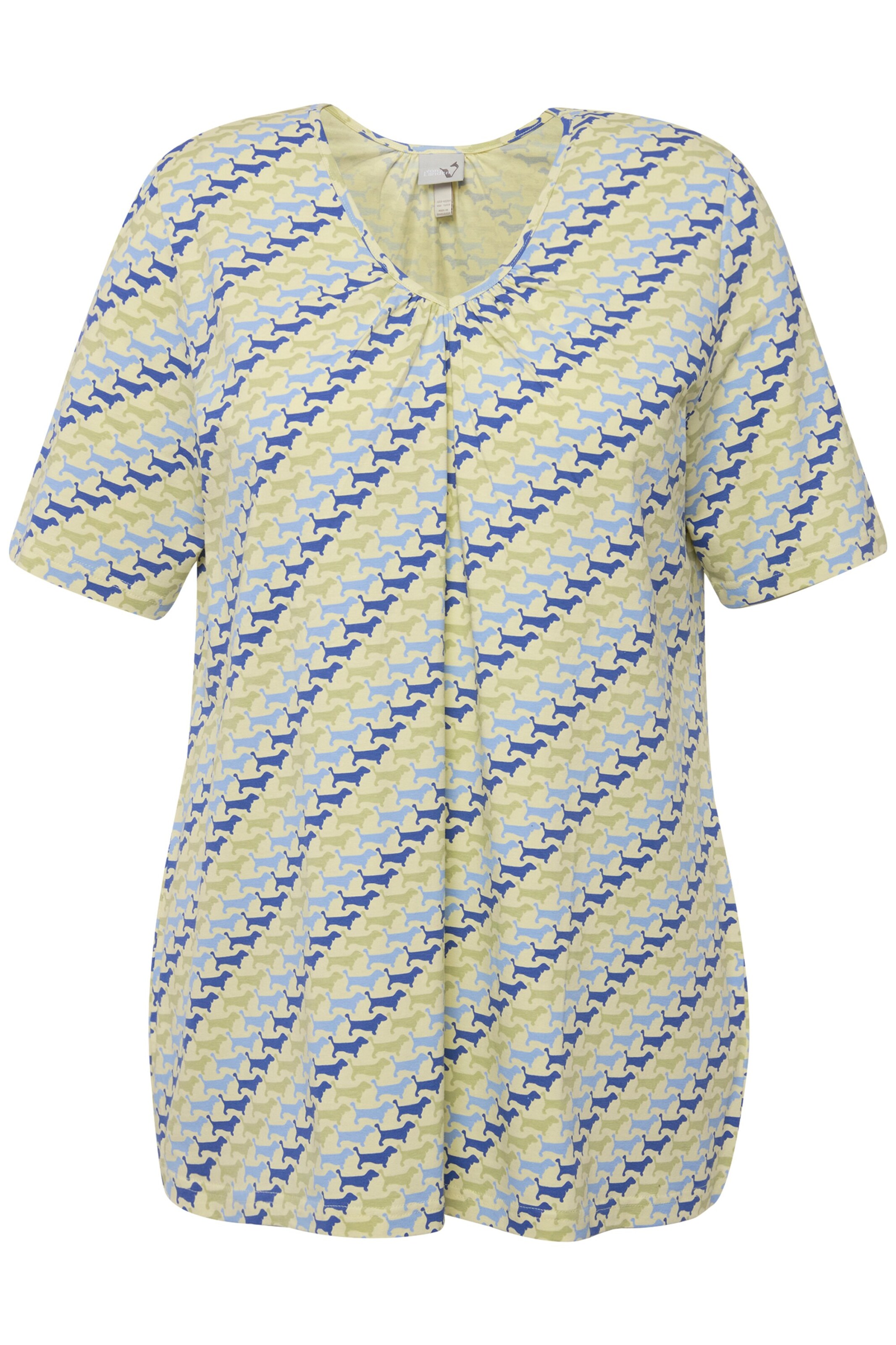 T-shirt Ulla Popken en vert : devant