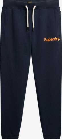 Superdry Tapered Broek in Blauw: voorkant