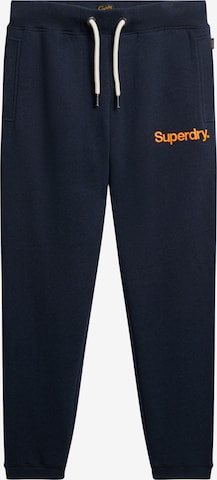 Superdry Tapered Pants in Blue: front