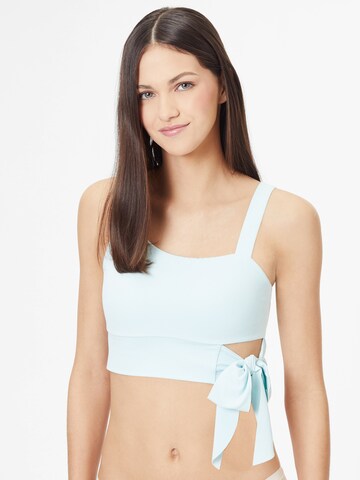 Yvette Sports Bustier Sport-BH in Blau: predná strana