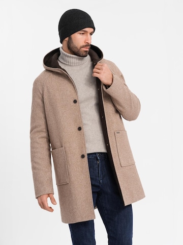 Cappotto di mezza stagione di Ombre in beige: frontale
