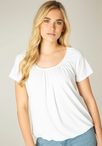 BASE LEVEL T-Shirt 'Yona' in Weiß