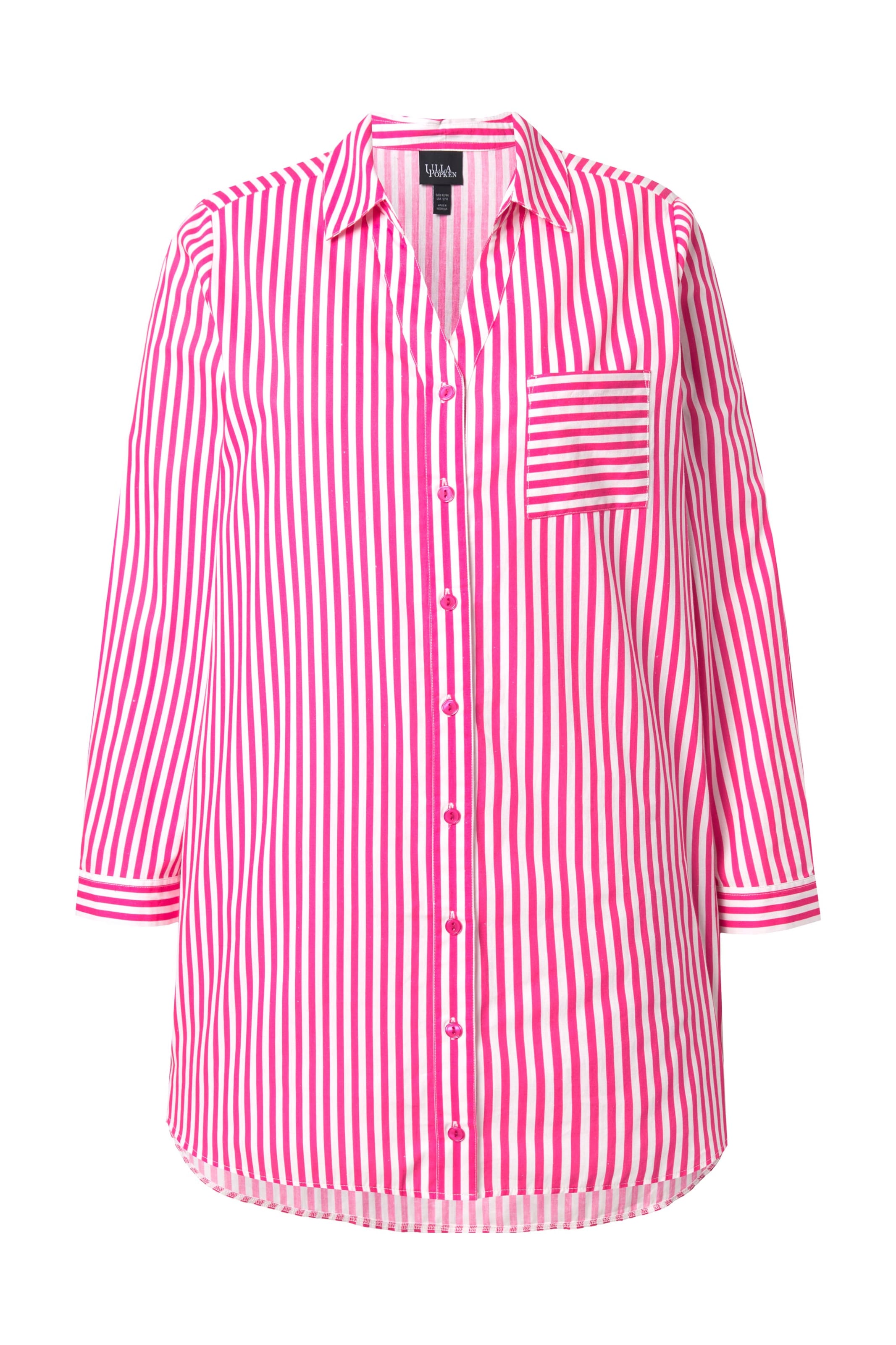 Ulla Popken Blouse in Roze: voorkant