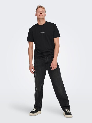 Only & Sons T-Shirt 'MUSK' in Schwarz