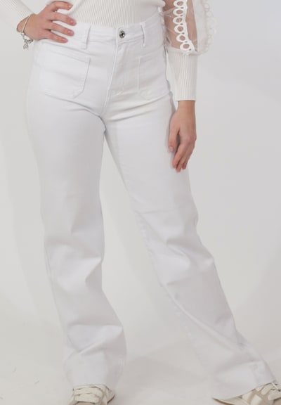 Jeans in 25-26 Elara di colore bianco denim, Visualizzazione prodotti