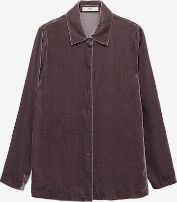 MANGO Schlafshirt 'Xbluti' in Lila: Vorderseite