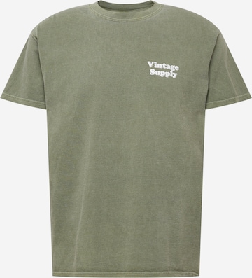 Vintage Supply Shirt in Groen: voorkant