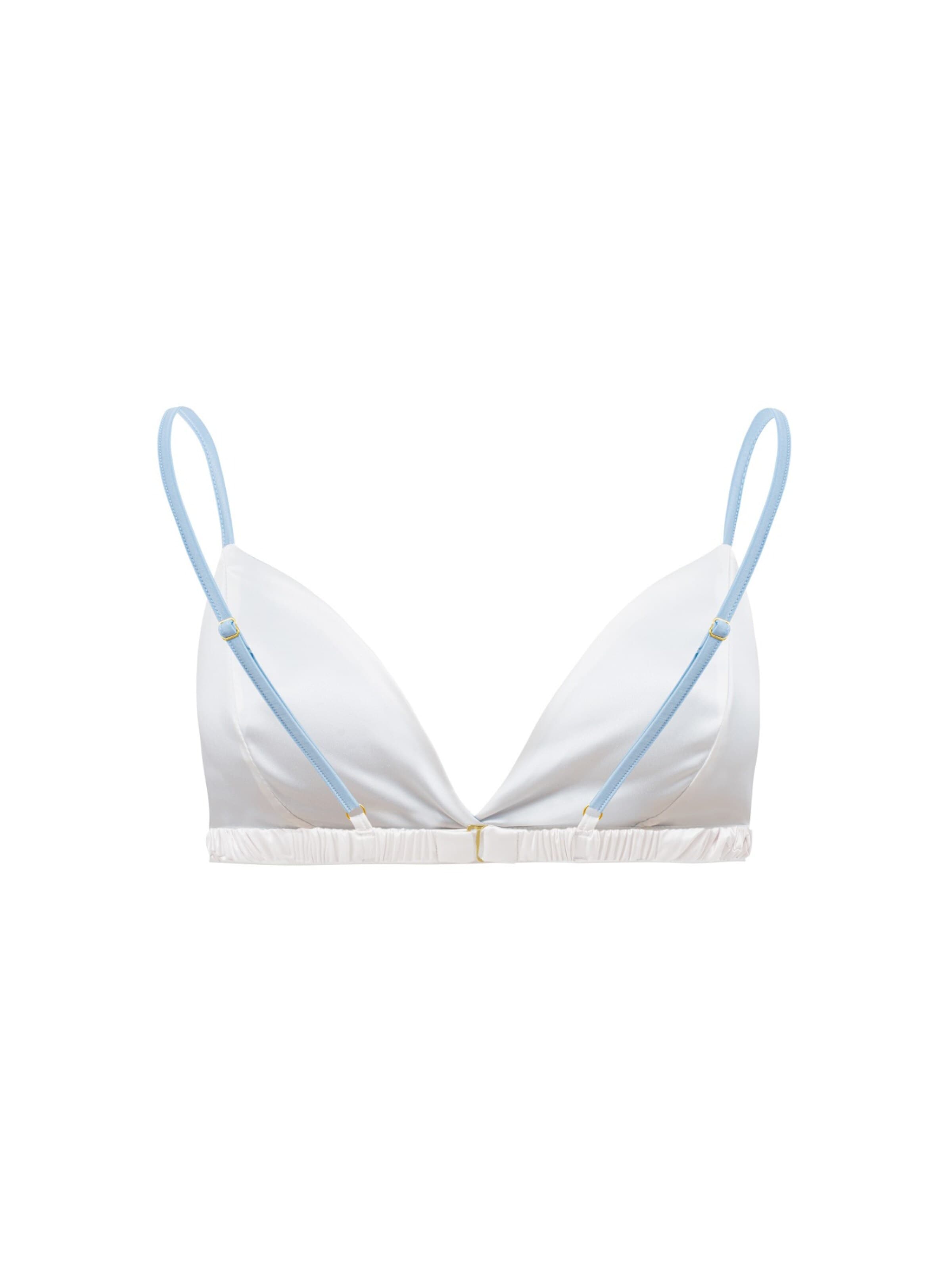 EKCENTRIK Triangel Bikinitop 'Baby Blue' in Blauw