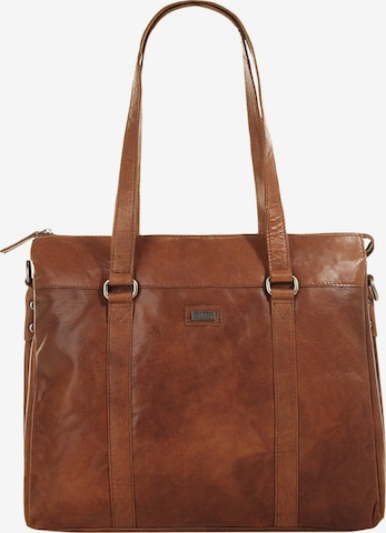 Spikes & Sparrow - Shopper en marrón: frente