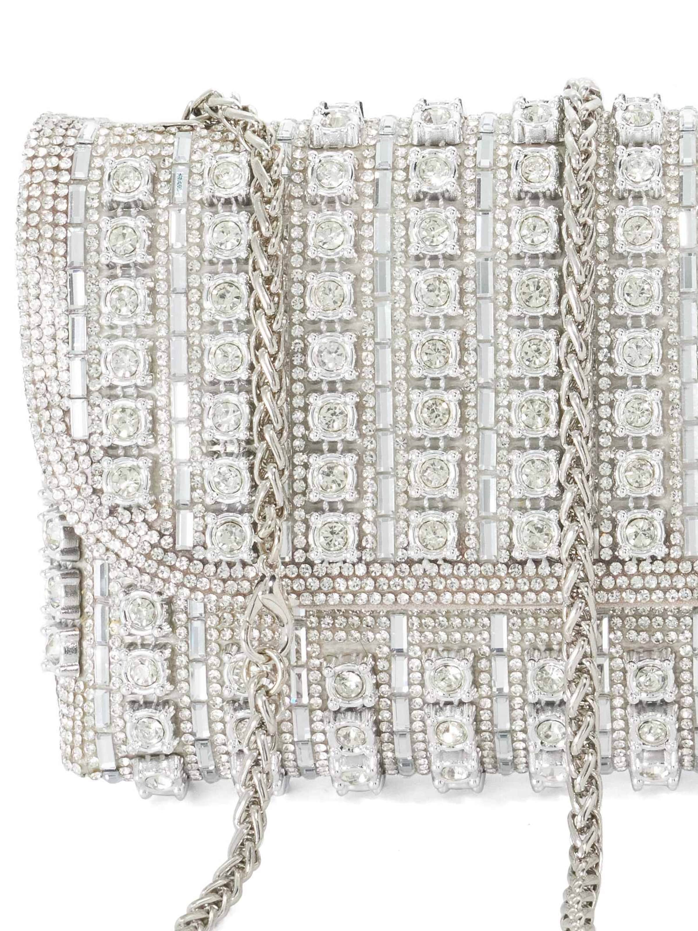 Dune LONDON Clutch 'Elabourate' in Zilver