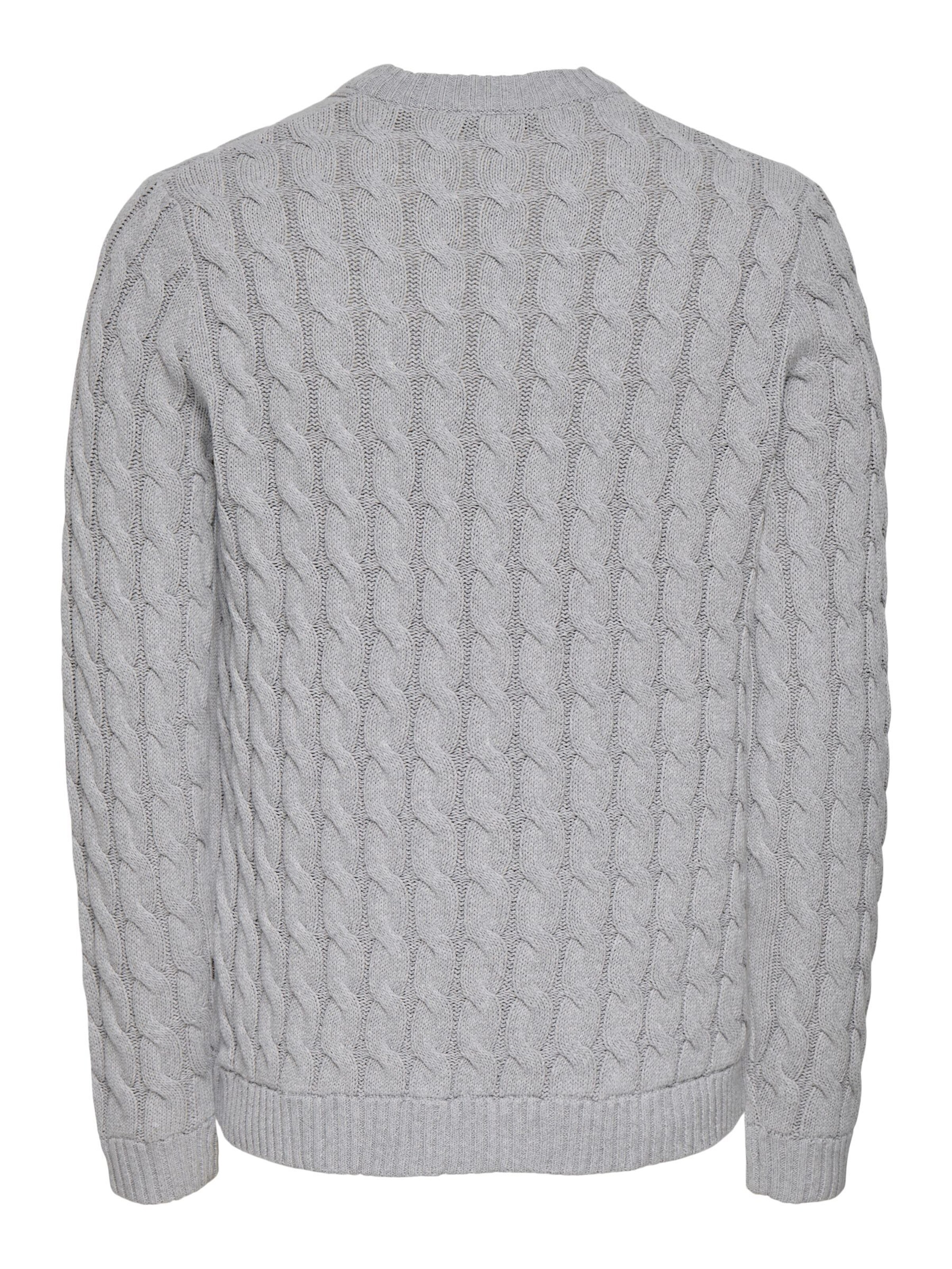 Only & Sons Pullover 'ONSKicher' in Grau